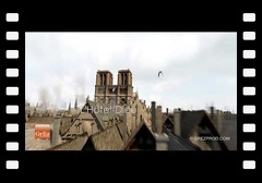 Paris au Moyen Age en 3D à vol d'oiseau - Suivez les hirondelles